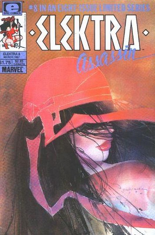 Cover of Elektra: Assassin (1986 Ltd) #8. One of 250,000 Vintage American Comics on sale from Krypton!