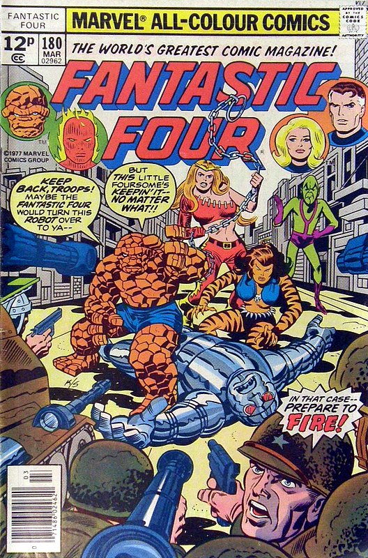 Cover of Fantastic Four (Vol 1) #180. One of 250,000 Vintage American Comics on sale from Krypton!
