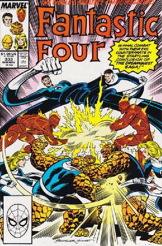 Cover of Fantastic Four (Vol 1) #333. One of 250,000 Vintage American Comics on sale from Krypton!