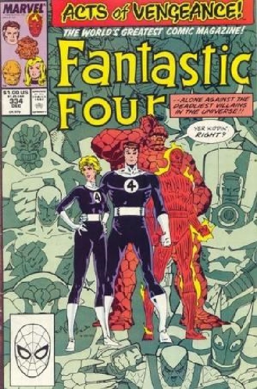 Cover of Fantastic Four (Vol 1) #334. One of 250,000 Vintage American Comics on sale from Krypton!