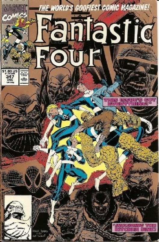 Cover of Fantastic Four (Vol 1) #347. One of 250,000 Vintage American Comics on sale from Krypton!