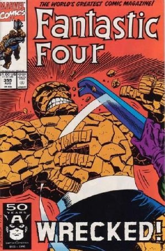 Cover of Fantastic Four (Vol 1) #355. One of 250,000 Vintage American Comics on sale from Krypton!