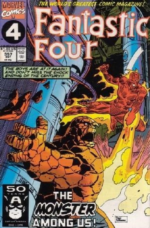 Cover of Fantastic Four (Vol 1) #357. One of 250,000 Vintage American Comics on sale from Krypton!