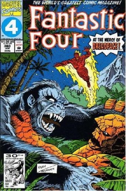 Cover of Fantastic Four (Vol 1) #360. One of 250,000 Vintage American Comics on sale from Krypton!
