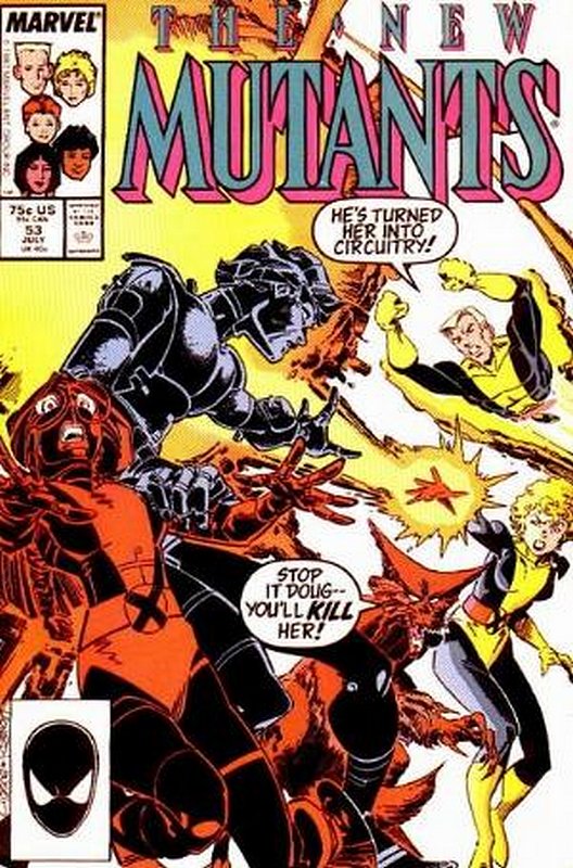 Cover of New Mutants (Vol 1) #53. One of 250,000 Vintage American Comics on sale from Krypton!