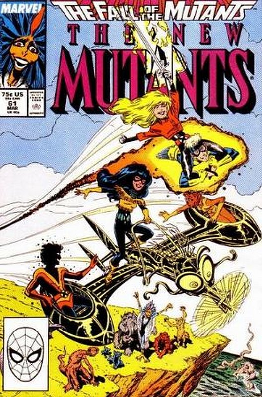 Cover of New Mutants (Vol 1) #61. One of 250,000 Vintage American Comics on sale from Krypton!