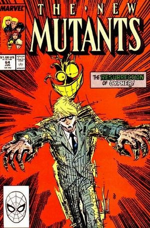 Cover of New Mutants (Vol 1) #64. One of 250,000 Vintage American Comics on sale from Krypton!