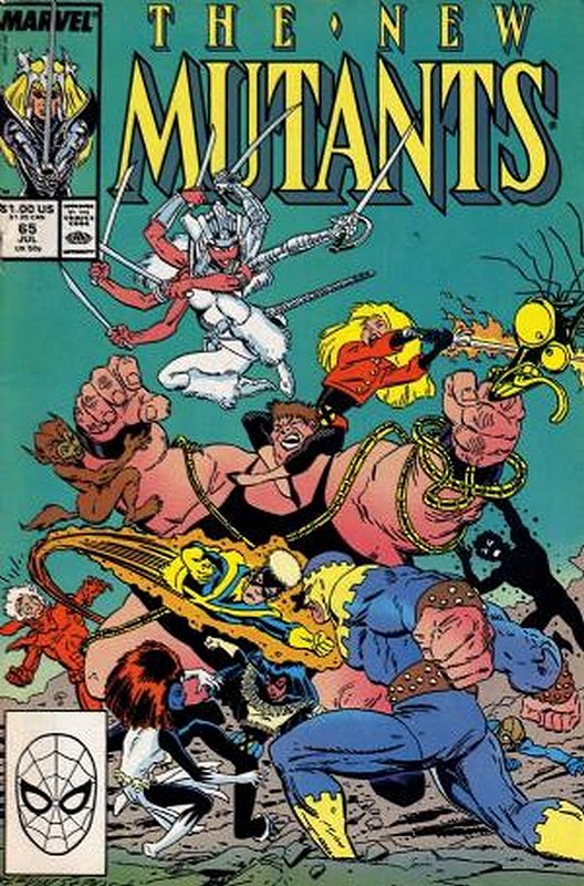 Cover of New Mutants (Vol 1) #65. One of 250,000 Vintage American Comics on sale from Krypton!
