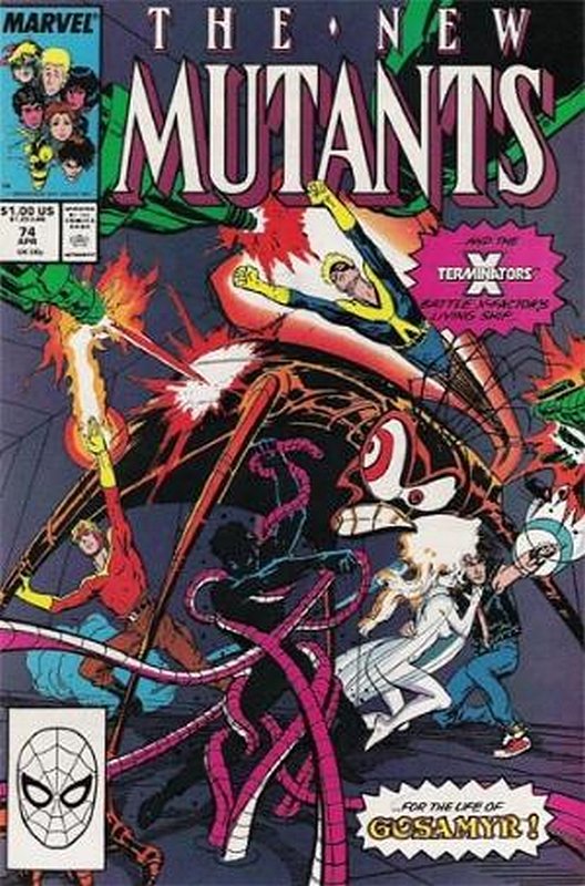 Cover of New Mutants (Vol 1) #74. One of 250,000 Vintage American Comics on sale from Krypton!