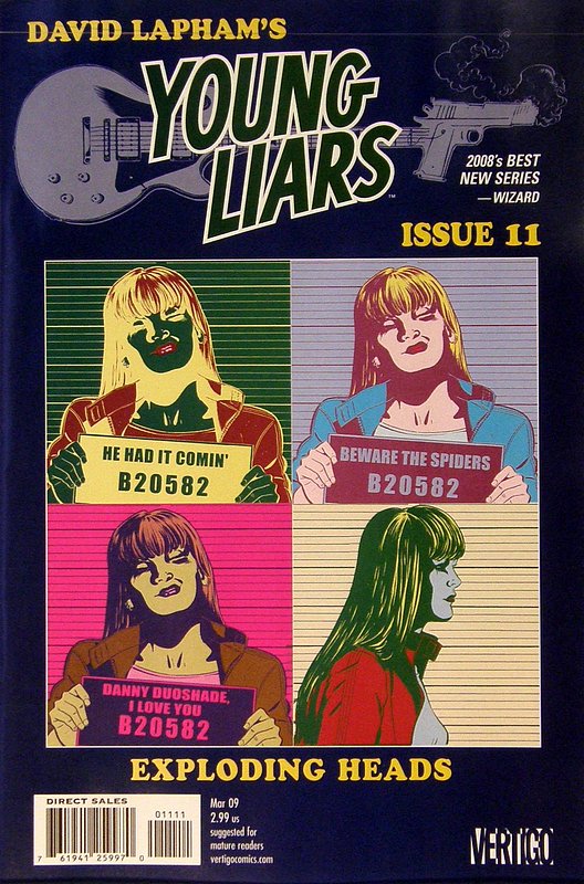 Cover of Young Liars (Vol 1) #11. One of 250,000 Vintage American Comics on sale from Krypton!