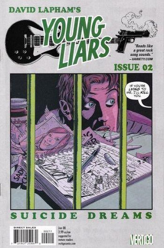 Cover of Young Liars (Vol 1) #2. One of 250,000 Vintage American Comics on sale from Krypton!