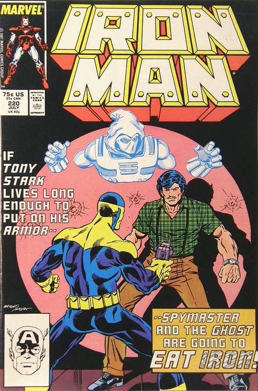 Cover of Iron Man (Vol 1) #220. One of 250,000 Vintage American Comics on sale from Krypton!