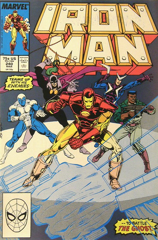 Cover of Iron Man (Vol 1) #240. One of 250,000 Vintage American Comics on sale from Krypton!