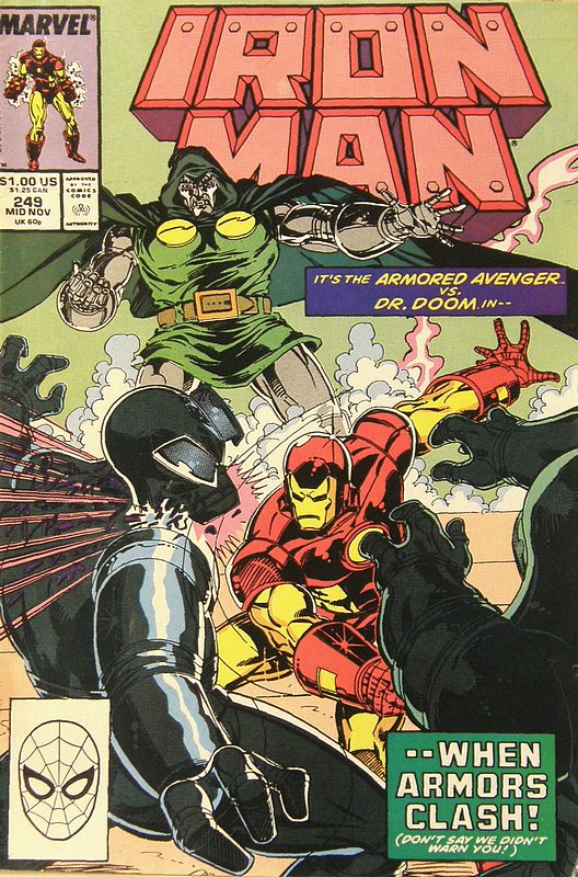 Cover of Iron Man (Vol 1) #249. One of 250,000 Vintage American Comics on sale from Krypton!