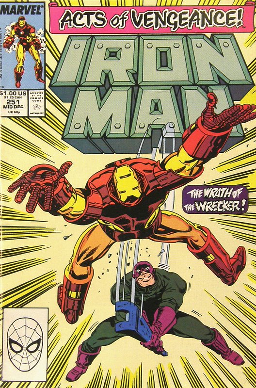 Cover of Iron Man (Vol 1) #251. One of 250,000 Vintage American Comics on sale from Krypton!