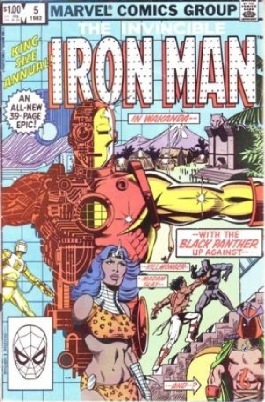 Cover of Iron Man Annual #5. One of 250,000 Vintage American Comics on sale from Krypton!