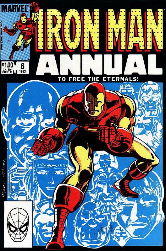 Cover of Iron Man Annual #6. One of 250,000 Vintage American Comics on sale from Krypton!