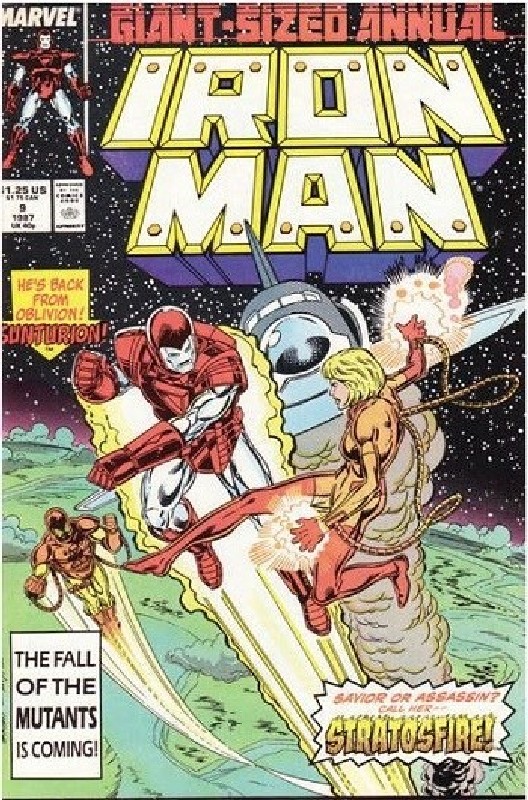 Cover of Iron Man Annual #9. One of 250,000 Vintage American Comics on sale from Krypton!