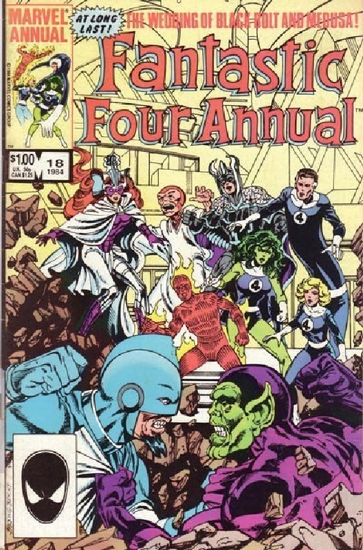 Cover of Fantastic Four Annual #18. One of 250,000 Vintage American Comics on sale from Krypton!