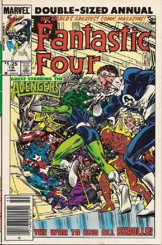 Cover of Fantastic Four Annual #19. One of 250,000 Vintage American Comics on sale from Krypton!