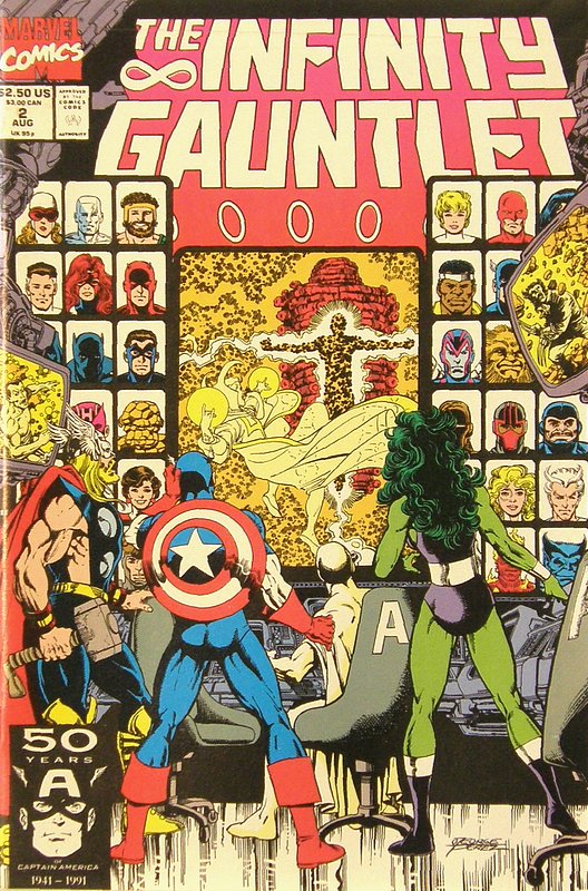 Cover of Infinity Gauntlet (1991 Ltd) #2. One of 250,000 Vintage American Comics on sale from Krypton!