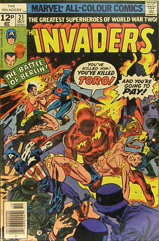 Cover of Invaders (Vol 1) #21. One of 250,000 Vintage American Comics on sale from Krypton!