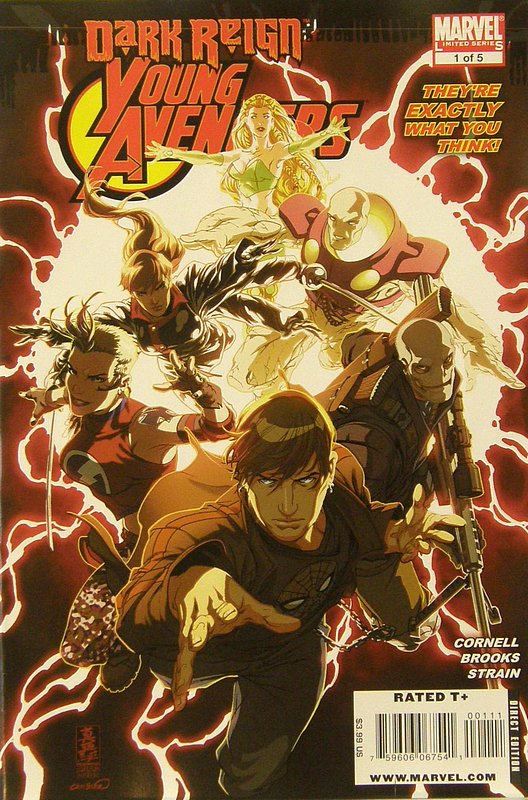 Cover of Dark Reign: Young Avengers (2009 Ltd) #1. One of 250,000 Vintage American Comics on sale from Krypton!