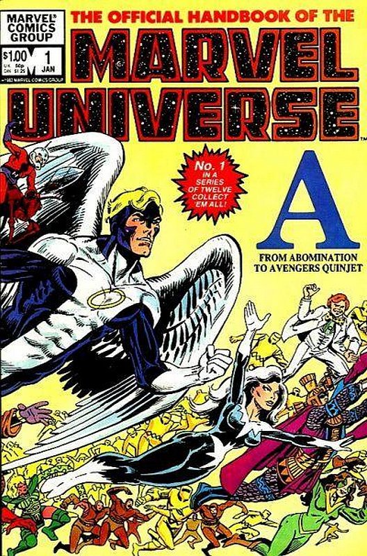 Cover of Marvel Universe (Vol 1) Official Handbook of the #1. One of 250,000 Vintage American Comics on sale from Krypton!
