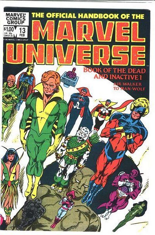 Cover of Marvel Universe (Vol 1) Official Handbook of the #13. One of 250,000 Vintage American Comics on sale from Krypton!