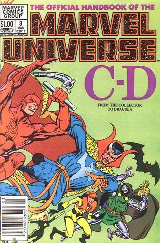 Cover of Marvel Universe (Vol 1) Official Handbook of the #3. One of 250,000 Vintage American Comics on sale from Krypton!