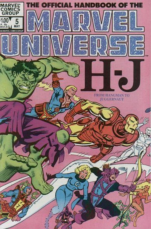 Cover of Marvel Universe (Vol 1) Official Handbook of the #5. One of 250,000 Vintage American Comics on sale from Krypton!