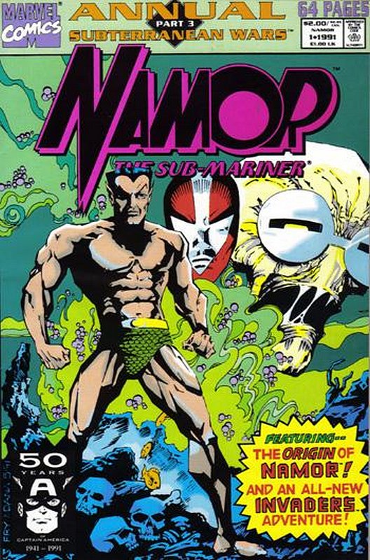 Cover of Namor Annual #1. One of 250,000 Vintage American Comics on sale from Krypton!