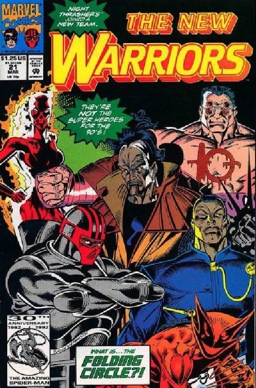 Cover of New Warriors (Vol 1) #21. One of 250,000 Vintage American Comics on sale from Krypton!