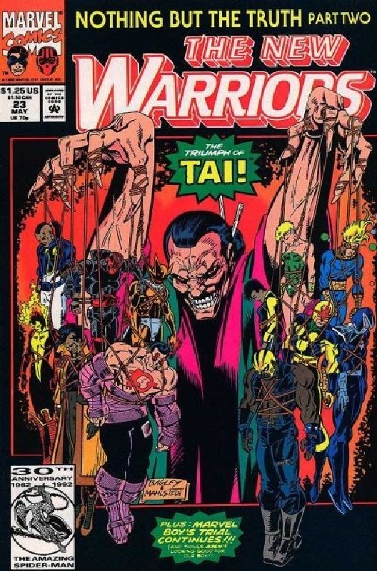 Cover of New Warriors (Vol 1) #23. One of 250,000 Vintage American Comics on sale from Krypton!
