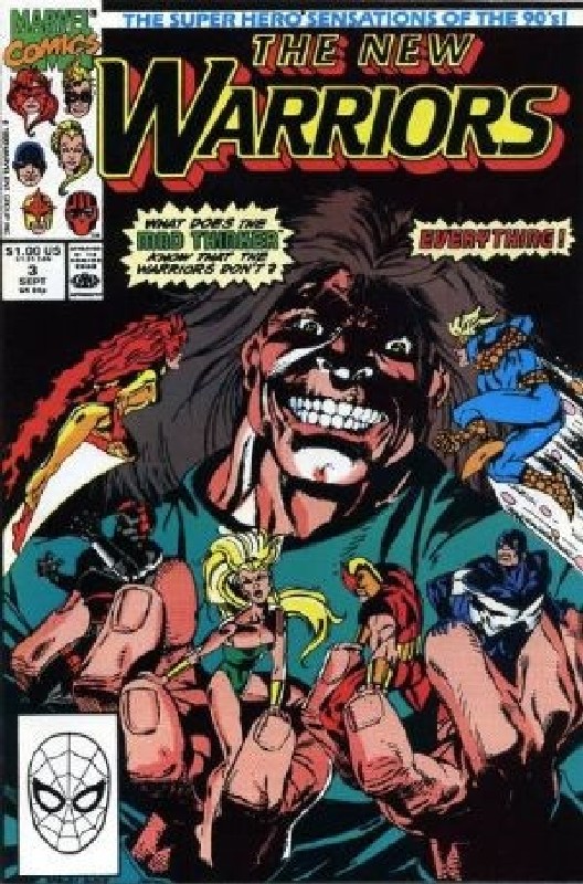 Cover of New Warriors (Vol 1) #3. One of 250,000 Vintage American Comics on sale from Krypton!