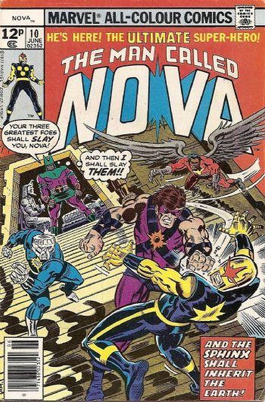 Cover of Nova (Vol 1) #10. One of 250,000 Vintage American Comics on sale from Krypton!