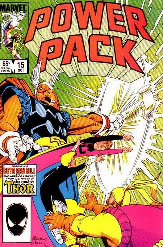 Cover of Power Pack (Vol 1) #15. One of 250,000 Vintage American Comics on sale from Krypton!