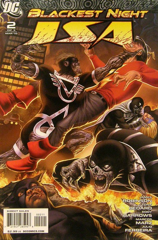 Cover of Blackest Night: JSA (2009 Ltd) #2. One of 250,000 Vintage American Comics on sale from Krypton!