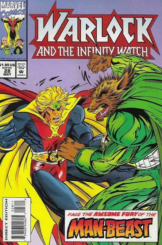 Cover of Warlock (Vol 2) and the Inifinity Watch #28. One of 250,000 Vintage American Comics on sale from Krypton!