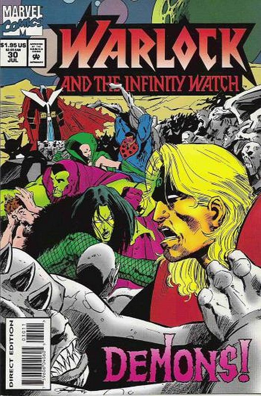Cover of Warlock (Vol 2) and the Inifinity Watch #30. One of 250,000 Vintage American Comics on sale from Krypton!
