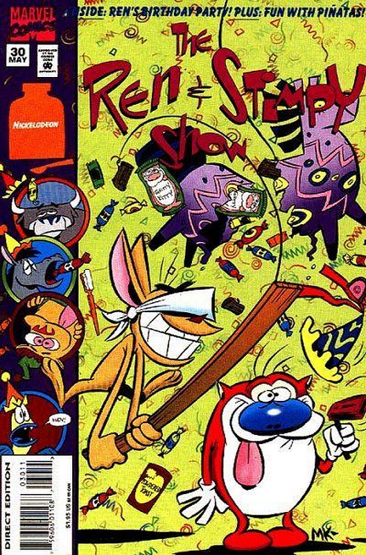 Cover of Ren & Stimpy (Vol 1) #30. One of 250,000 Vintage American Comics on sale from Krypton!