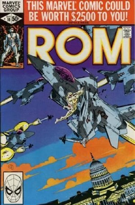 Cover of Rom #10. One of 250,000 Vintage American Comics on sale from Krypton!