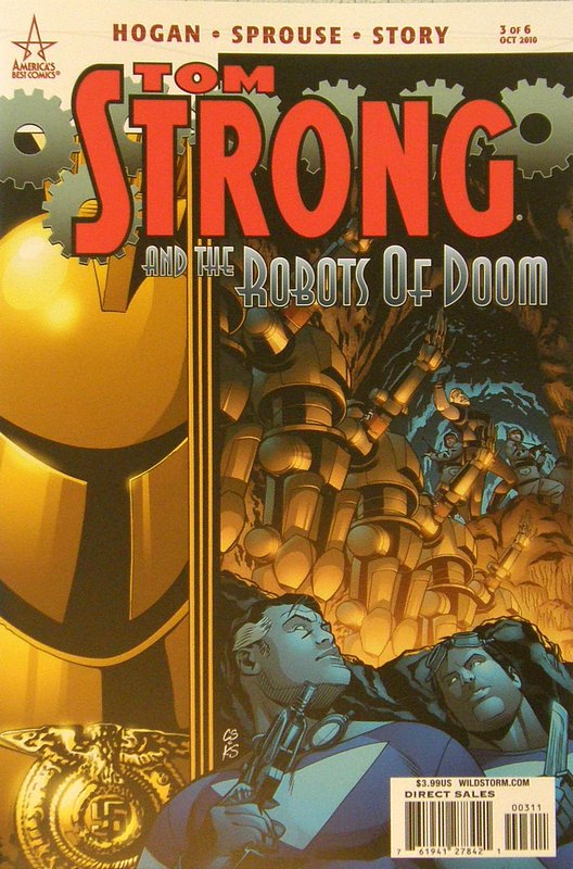 Cover of Tom Strong & The Robots of Doom #3. One of 250,000 Vintage American Comics on sale from Krypton!