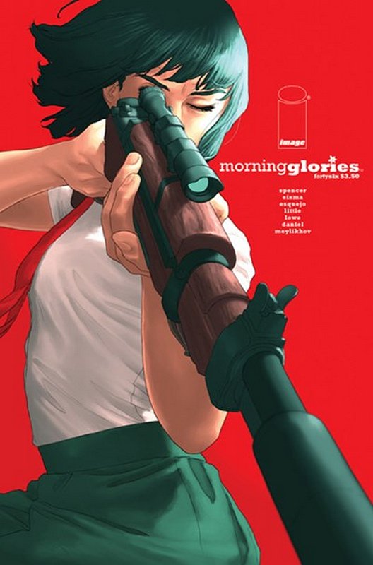 Cover of Morning Glories #46. One of 250,000 Vintage American Comics on sale from Krypton!