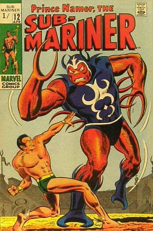 Cover of Sub-Mariner (Vol 1) #12. One of 250,000 Vintage American Comics on sale from Krypton!