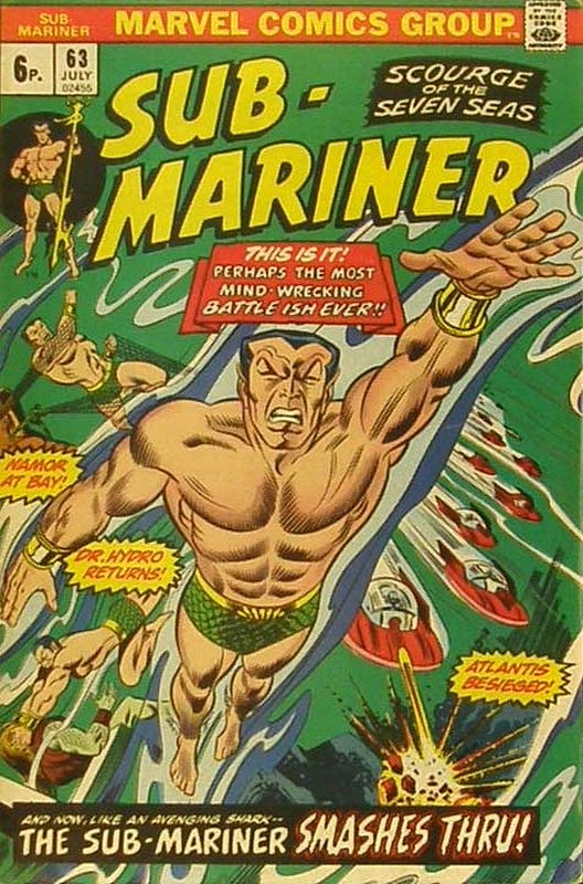 Cover of Sub-Mariner (Vol 1) #63. One of 250,000 Vintage American Comics on sale from Krypton!