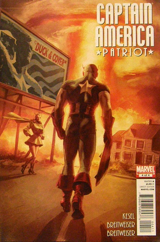 Cover of Captain America: Patriot (2010 Ltd) #4. One of 250,000 Vintage American Comics on sale from Krypton!
