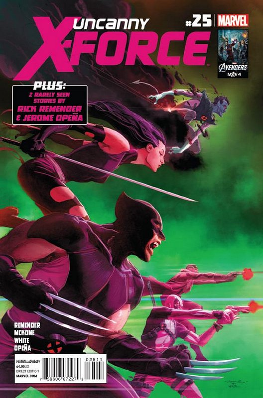 Cover of Uncanny X-Force (Vol 1) #25. One of 250,000 Vintage American Comics on sale from Krypton!