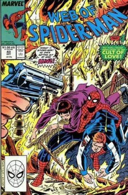 Cover of Web of Spider-Man (Vol 1) #43. One of 250,000 Vintage American Comics on sale from Krypton!