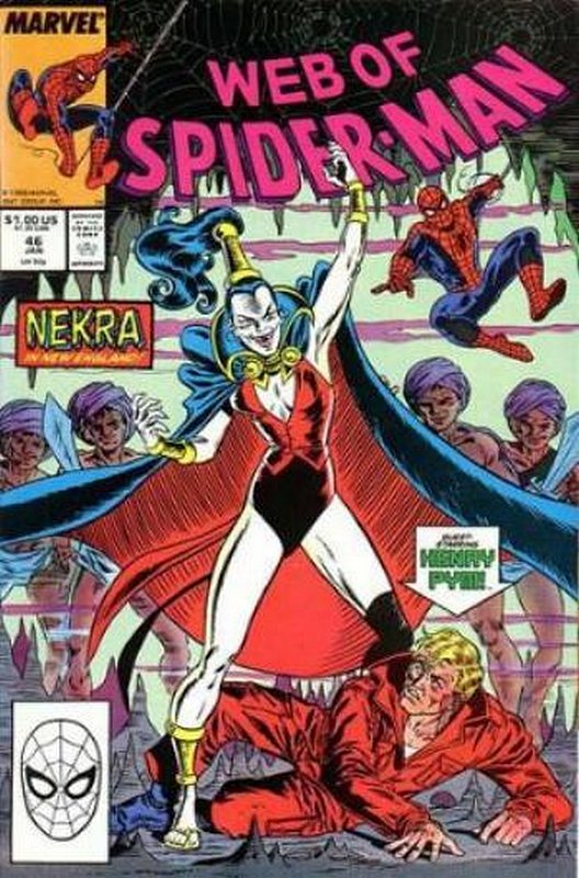 Cover of Web of Spider-Man (Vol 1) #46. One of 250,000 Vintage American Comics on sale from Krypton!